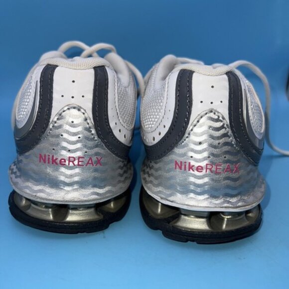 Nike Womens Reax Run 5 407987-116 White Lace Up Low Top Running Shoes Size 8 - Picture 6 of 12
